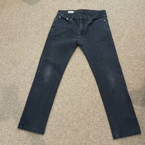 American Giant straight fit gray jeans 32W 30L
